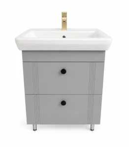 Dulap baie palma gri- mat (ml) cu 2 sertare 650mm