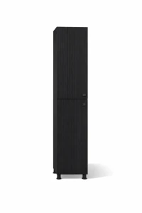 Dulap baie vertical toledo negru cu 2 uși - 400mm*1900mm