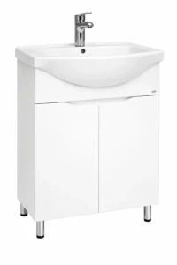 Dulap baie print alb (basic) cu 2 uși - 750mm
