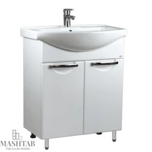 Dulap baie delfin alb (basic) cu 2 uși - 500mm