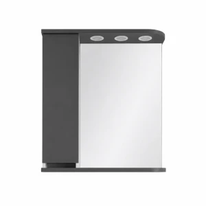Oglindă sanremo antracit- alb fără mâner - 700mm