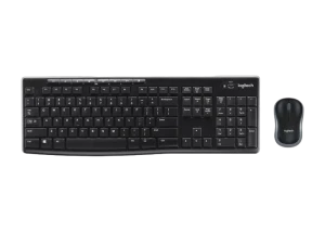 Клавиатура и мышь Logitech MK270, Беспроводное, Чёрный