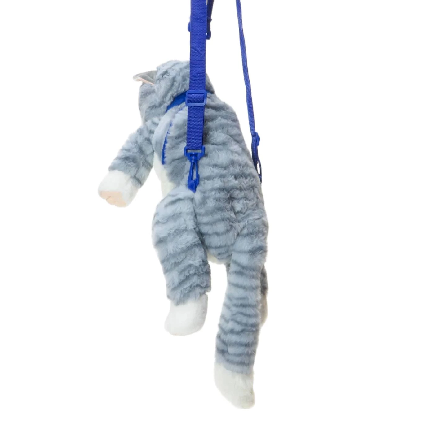 Мягкая игрушка рюкзак музыкальный кошка (серая) 3