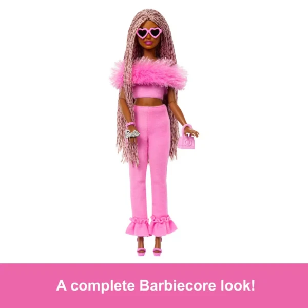 Кукла barbie "модница в розовом костюме" 6