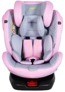 Scaun auto pentru copii summer baby faro i-size (4572) grey/pink Thumbnail 2