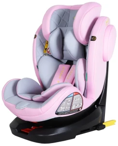 Scaun auto pentru copii summer baby faro i-size (4572) grey/pink Thumbnail 3