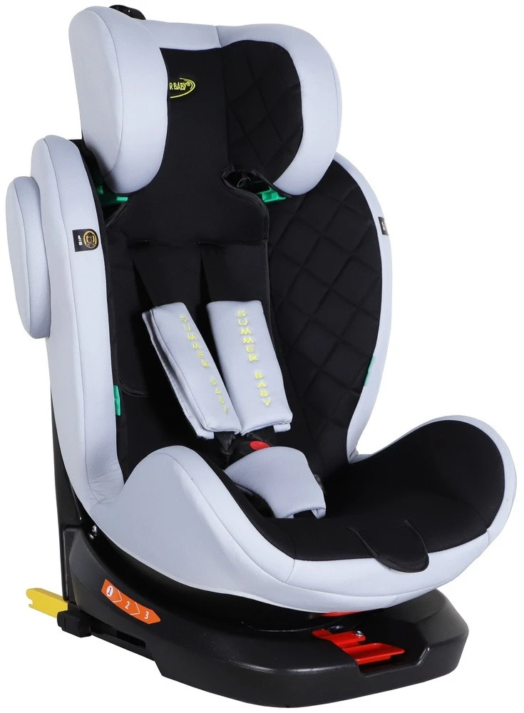 Scaun auto pentru copii summer baby faro i-size (4573) black/grey 5
