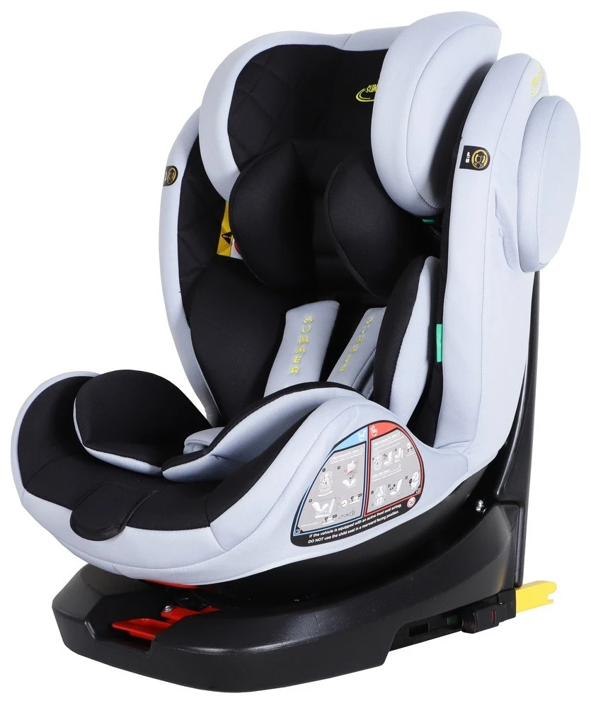 Scaun auto pentru copii summer baby faro i-size (4573) black/grey 3