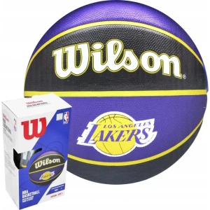 Мяч баскетбольный wilson nba team la lakers + pump r.7 Thumbnail 2