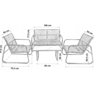 Set mobila de grădină funfit garden set (4878) Thumbnail 3