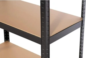 Unitate de rafturi de depozitare gardenline gwi7392 180x90x40cm black Thumbnail 4