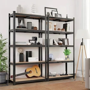 Unitate de rafturi de depozitare gardenline gwi7392 180x90x40cm black Thumbnail 8