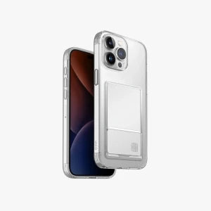 Uniq case hybrid air fender id для iphone 15 pro max, прозрачный