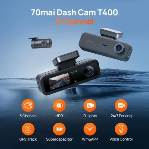 Set dash cam față și spate 70mai t400-1 + rear cam rc21, negru Thumbnail 2