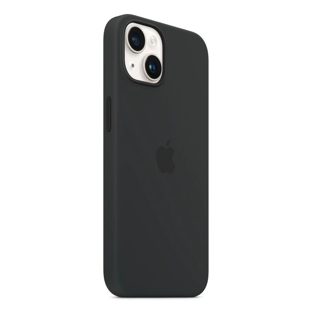 Оригинальный силиконовый чехол с magsafe для iphone 14, midnight 2