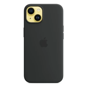 Оригинальный силиконовый чехол с magsafe для iphone 14, midnight
