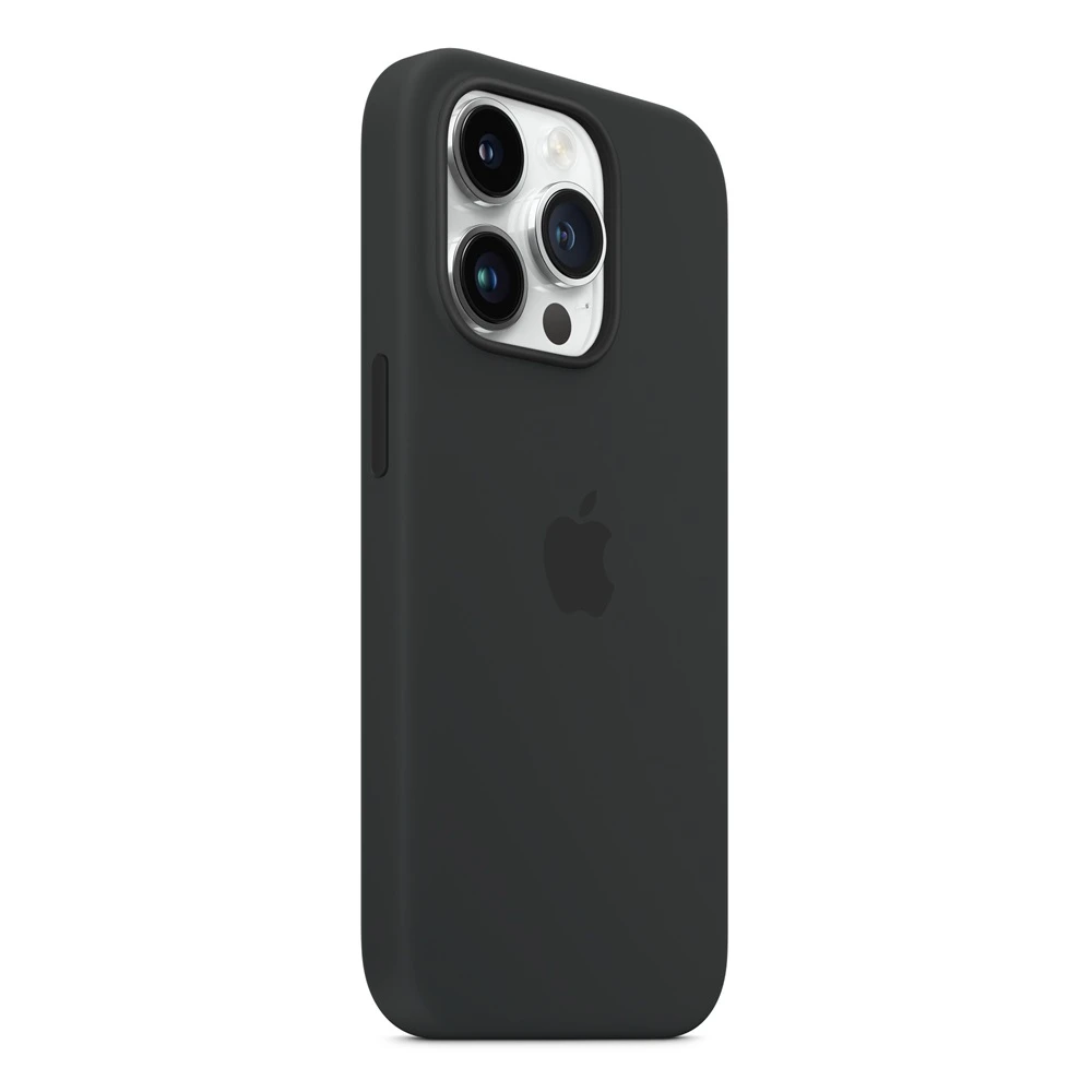 Оригинальный силиконовый чехол с magsafe для iphone 14 pro, midnight 2