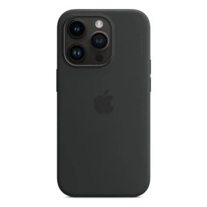 Оригинальный силиконовый чехол с magsafe для iphone 14 pro, midnight