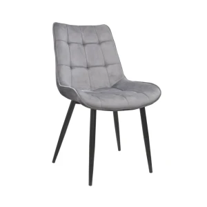 Scaun hans~catifea grey hlr20+black legs