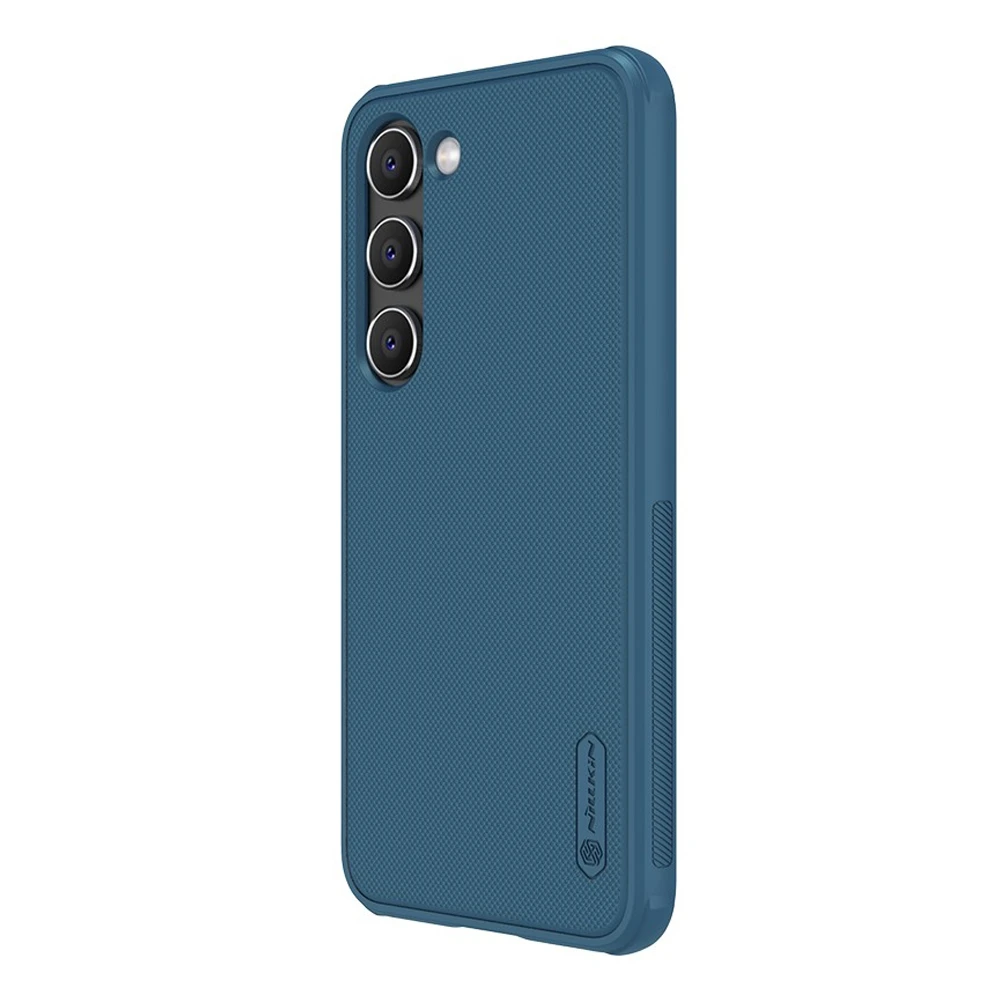 Чехол nillkin super frosted shield pro для samsung s23, синий 2