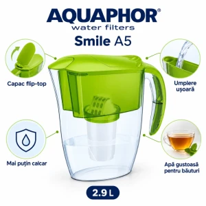 Cană filtrantă aquaphor smile a5, 2,9 l mg 466 Thumbnail 3