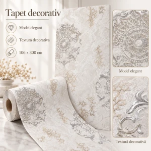 Tapet autoadeziv din pvc cu model decorativ, 106×300 cm yx-0022