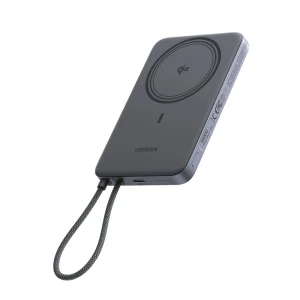 Ugreen power bank wireless magsafe slim air qi2 10000mah, 15w, серый Thumbnail 2