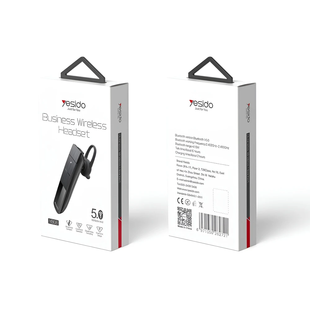 Yesido wireless headset yb06, black 3