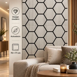 Panou 3d cu model geometric, 70×77 cm Thumbnail 2