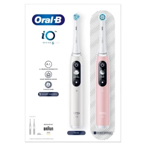 Periuță de dinți electrică braun oral-b io 6 duo, alb | roz Thumbnail 4