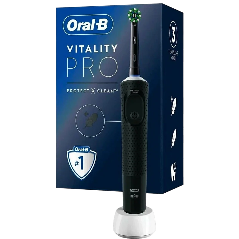 Periuță de dinți electrică braun oral-b vitality pro, negru 2