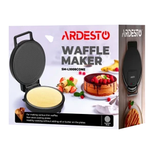Вафельница ardesto sm-l100rcone, чёрный Thumbnail 2