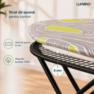 Masă de călcat lunaro vera-bk, metal Thumbnail 8