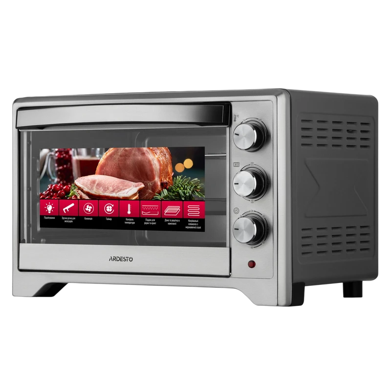 Cuptor electric ardesto mo-t33a, oțel inoxidabil 9