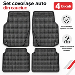 Set covorașe auto din cauciuc, 4 buc. mg king g 16-1 g161