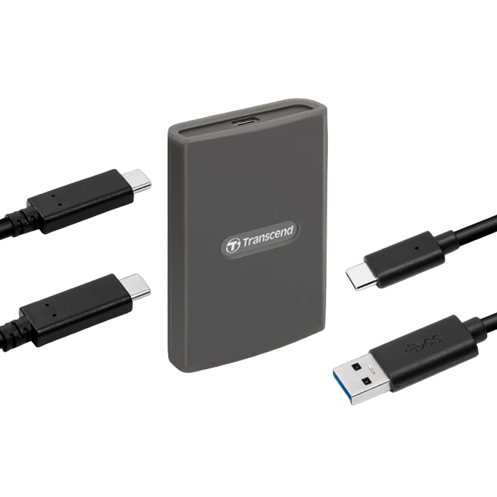Cititor de carduri transcend ts-rde2, usb type-c, usb type-a, gri 5