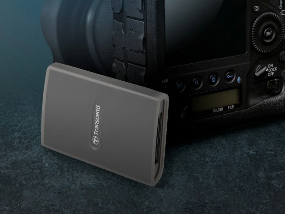 Cititor de carduri transcend ts-rde2, usb type-c, usb type-a, gri 7