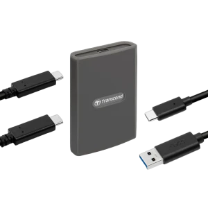 Cititor de carduri transcend ts-rde2, usb type-c, usb type-a, gri Thumbnail 5