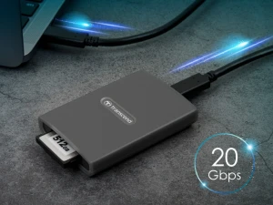 Cititor de carduri transcend ts-rde2, usb type-c, usb type-a, gri Thumbnail 9