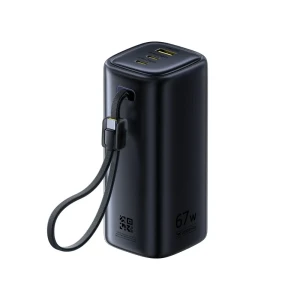 Power bank baseus 20000mah 67w с кабелем type-c 0.3м, energeek gx11 mifi, cosmic black Thumbnail 3
