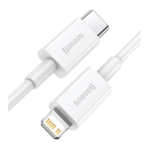 Baseus superior series fast charging data cable type-c to ip pd 20w 1m white Thumbnail 2