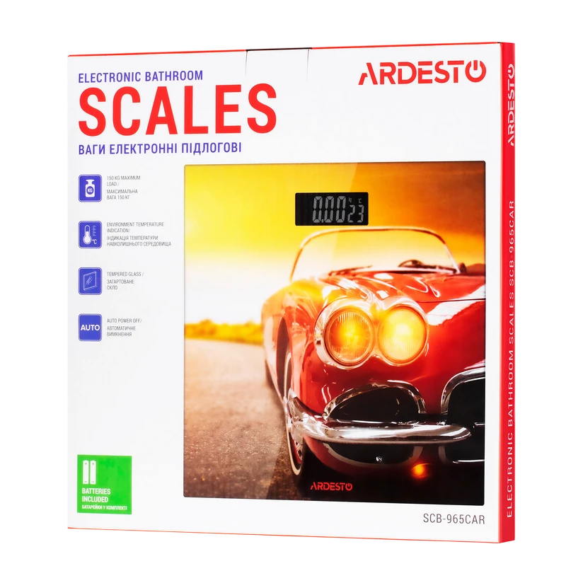 Cântar de podea ardesto scb-965car, multicolor 3