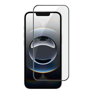 Woo закаленное стекло 5d для iphone 17e/16e/14/13/13 pro, черное