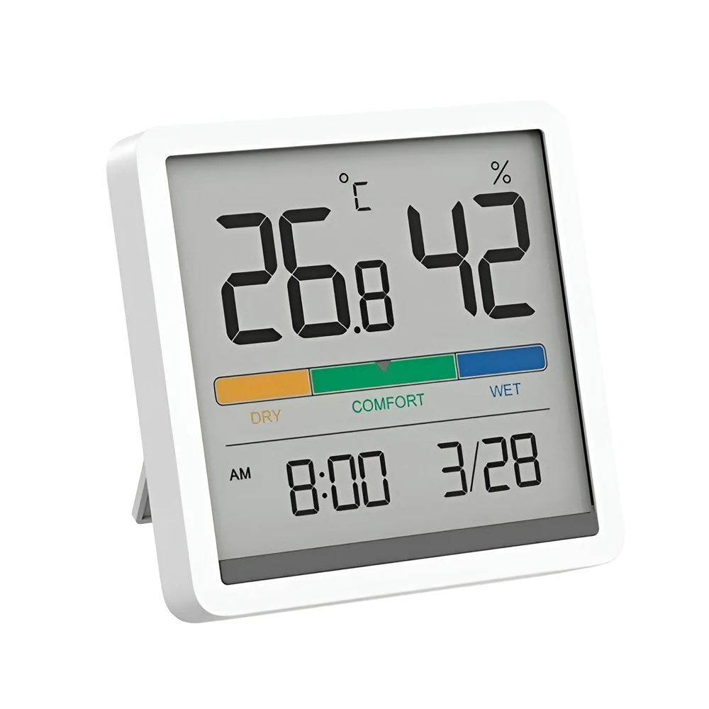 Miiiw comfort temperature and humidity clock, white 2
