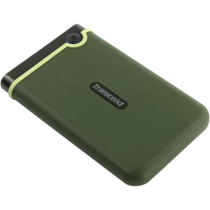 Внешний портативный жесткий диск Transcend StoreJet 25M3G, 1 ТБ, Military Green (TS1TSJ25M3G)