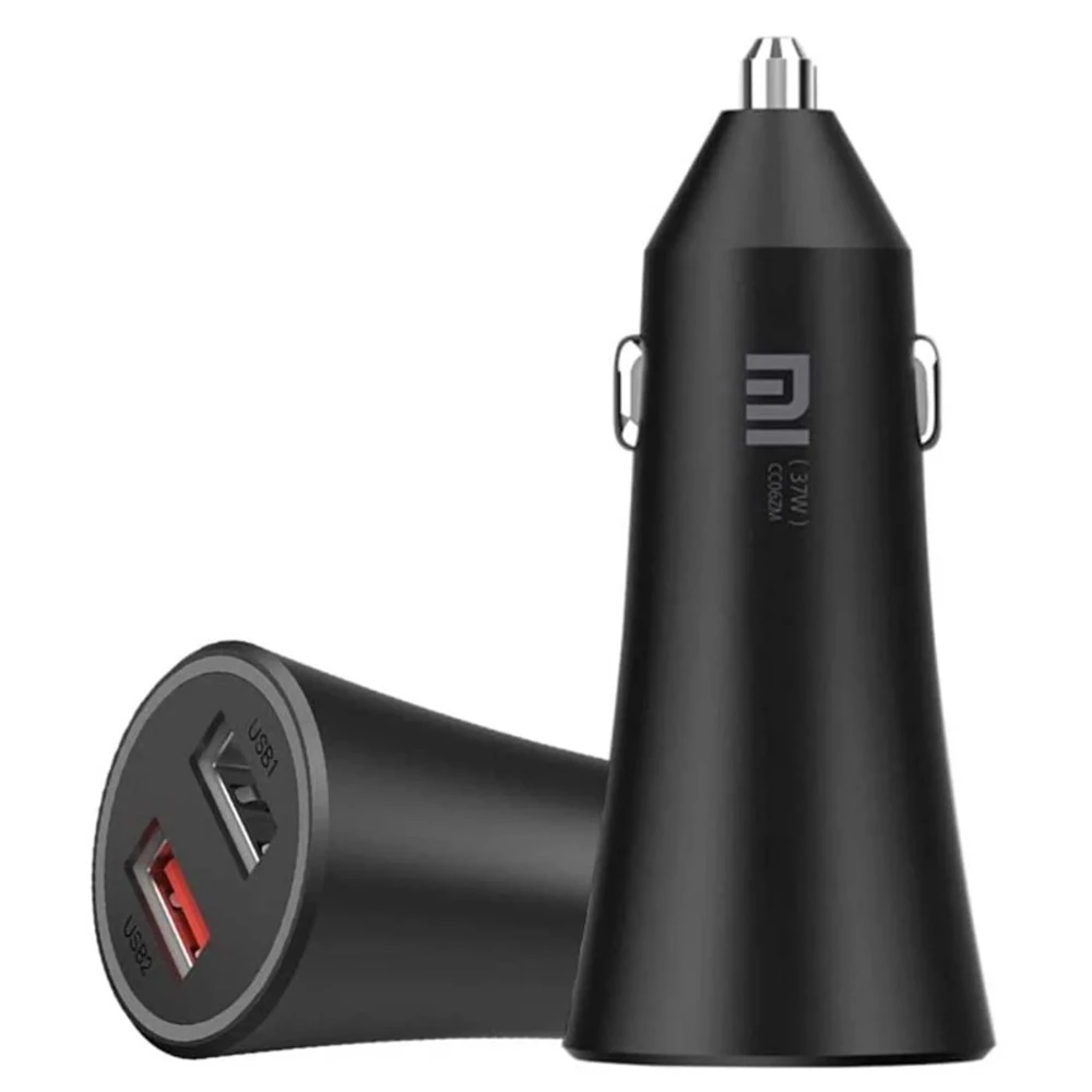 Автомобильное зарядное устройство xiaomi mi 2xusb 37w, черное 3