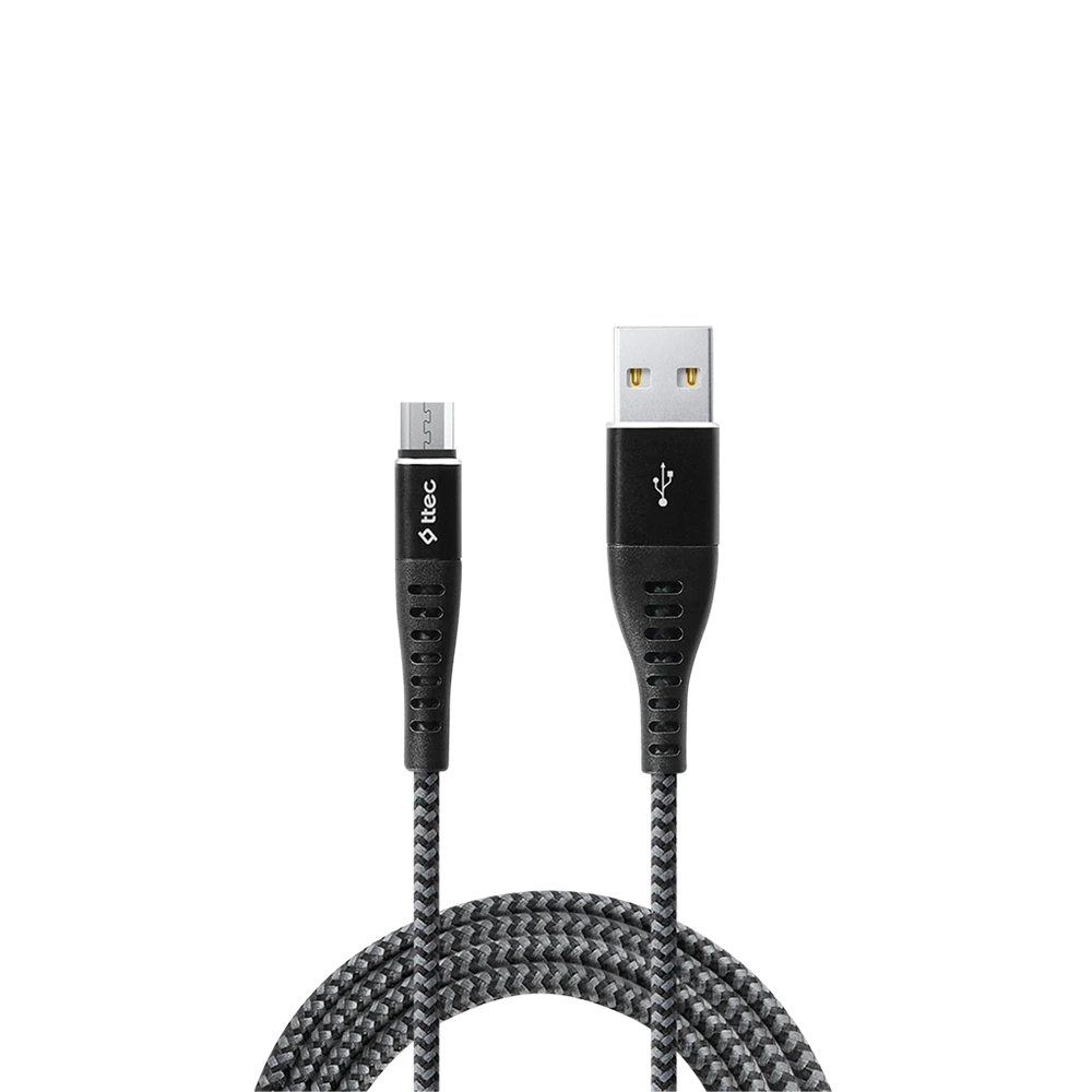 Ttec кабель usb - micro usb 2.4a (1.5 м) extreme, черный 2