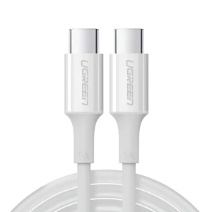 Ugreen кабель type-c 2.0 на type-c 2.0 5a 100w 1м, белый | us300