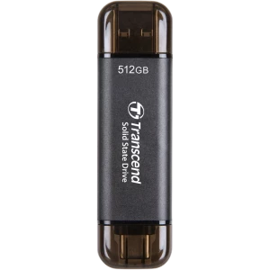 Внешний портативный SSD накопитель Transcend ESD310C, 512 GB, Чёрный (TS512GESD310C)