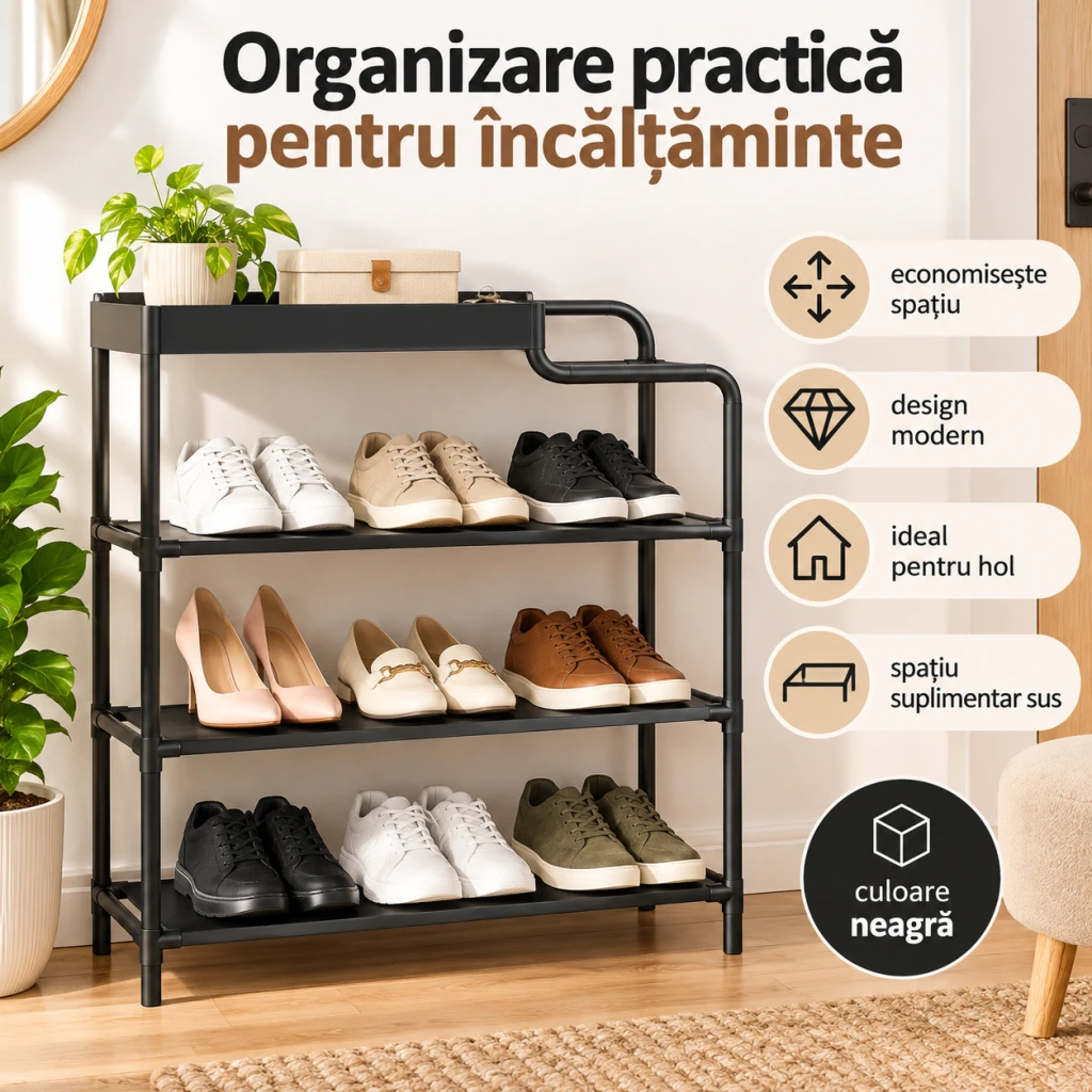 Raft pentru încălţăminte 5 niveluri 21*60*78.5cm at3118-1-2n · 24 2